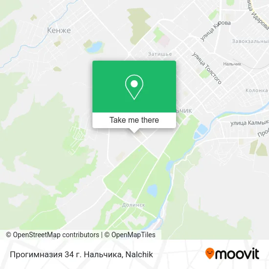 Прогимназия 34 г. Нальчика map