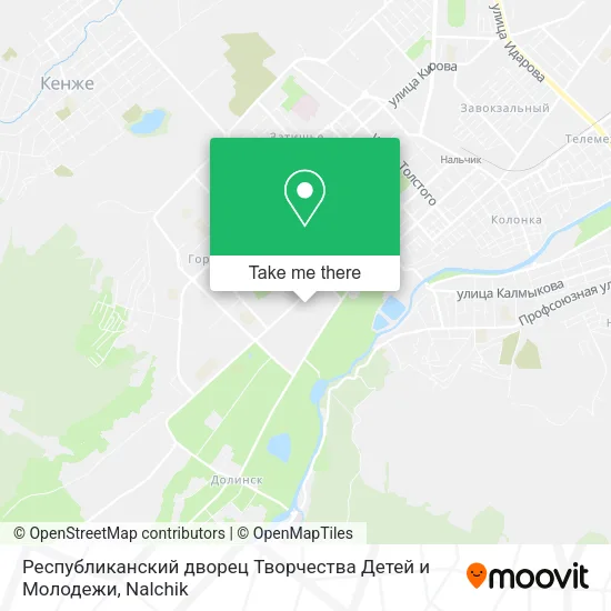 Республиканский дворец Творчества Детей и Молодежи map