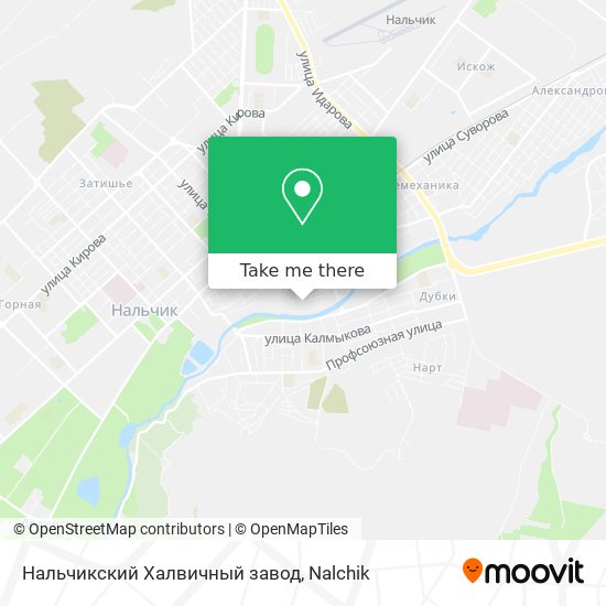 Нальчикский Халвичный завод map