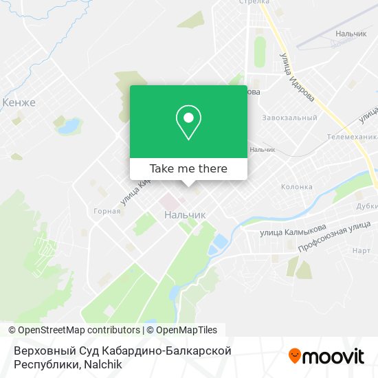 Верховный Суд Кабардино-Балкарской Республики map