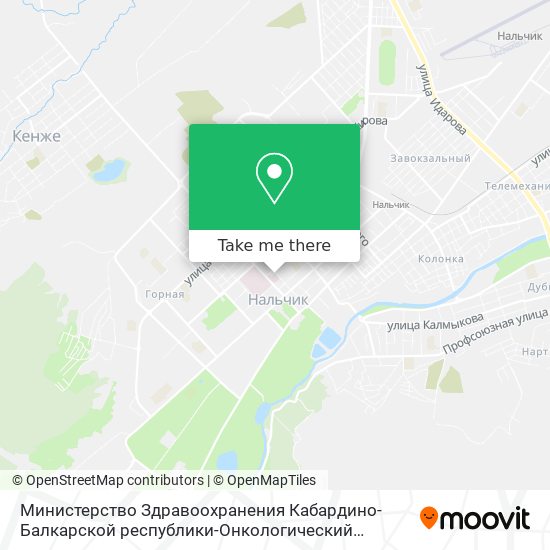 Министерство Здравоохранения Кабардино-Балкарской республики-Онкологический диспансер map