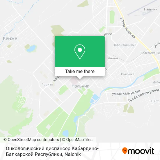 Онкологический диспансер Кабардино-Балкарской Республики map