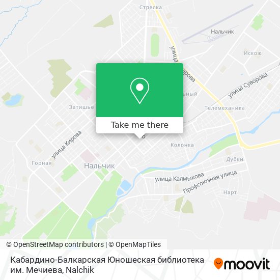 Кабардино-Балкарская Юношеская библиотека им. Мечиева map