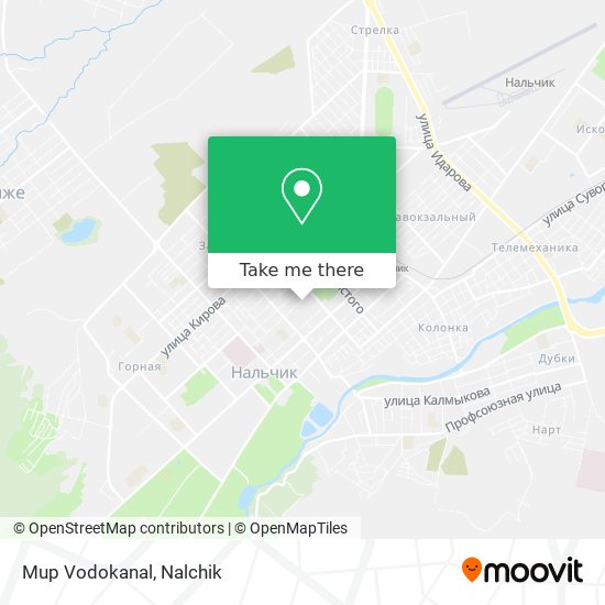 Mup Vodokanal map