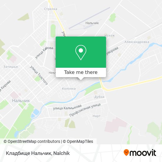 Кладбище Нальчик map