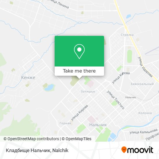 Кладбище Нальчик map