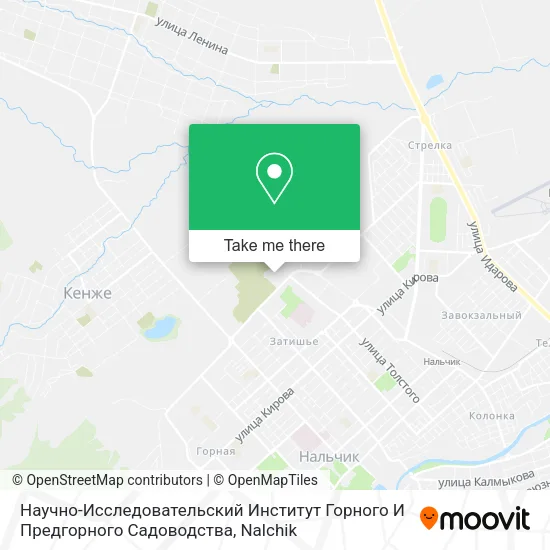 Научно-Исследовательский Институт Горного И Предгорного Садоводства map