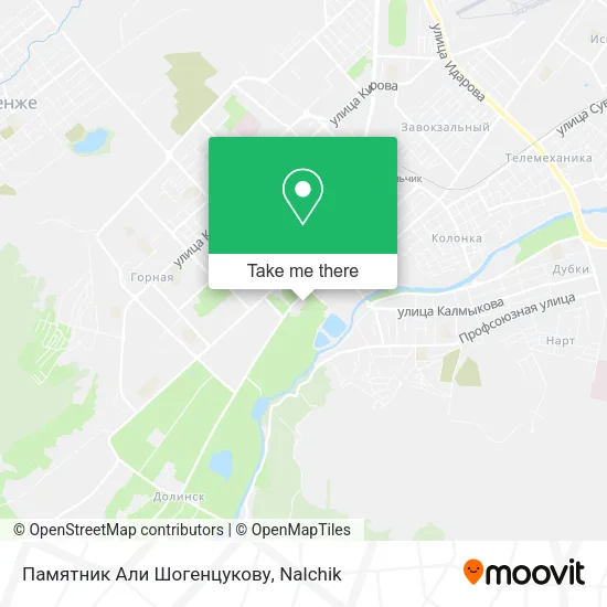 Памятник Али Шогенцукову map