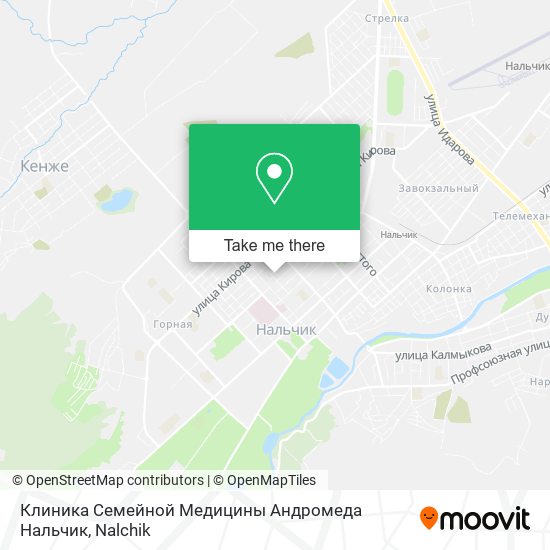 Клиника Семейной Медицины Андромеда Нальчик map