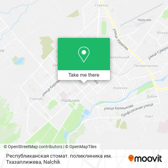 Республиканская стомат. поликлиника им. Тхазаплижева map