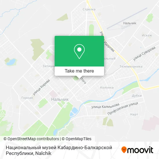 Национальный музей Кабардино-Балкарской Республики map