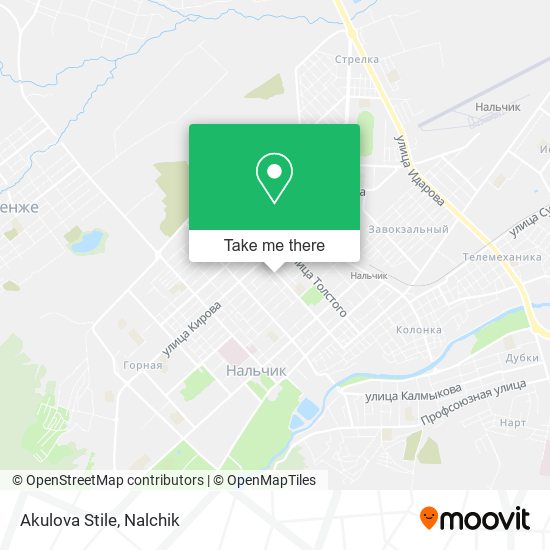 Akulova Stile map