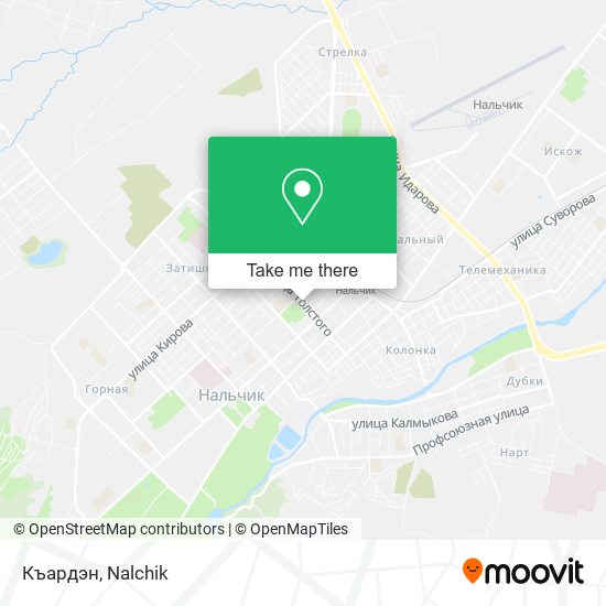 Къардэн map