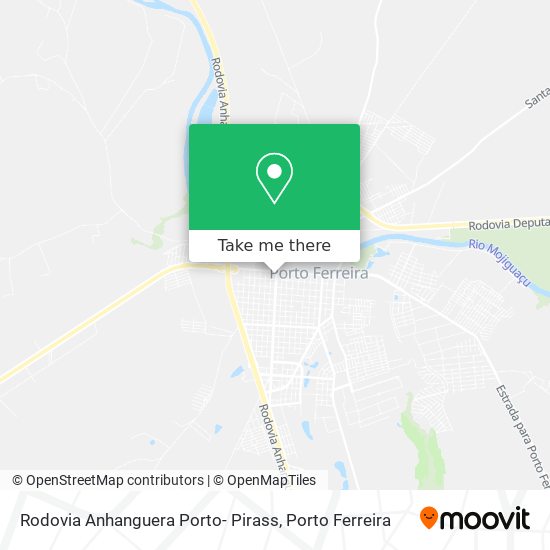 Rodovia Anhanguera Porto- Pirass map