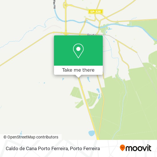 Caldo de Cana Porto Ferreira map