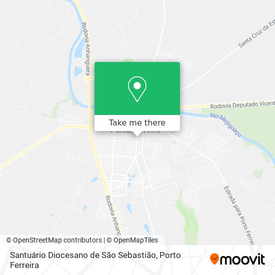 Mapa Santuário Diocesano de São Sebastião