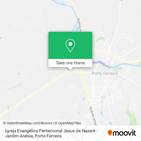 Igreja Evangélica Pentecostal Jesus de Nazaré - Jardim Anésia map