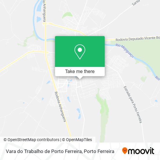 Vara do Trabalho de Porto Ferreira map