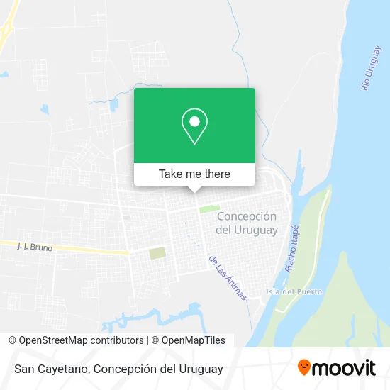 Mapa de San Cayetano
