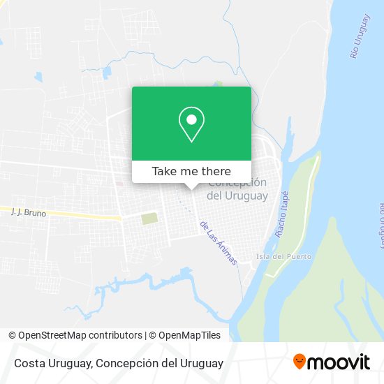 Costa Uruguay map