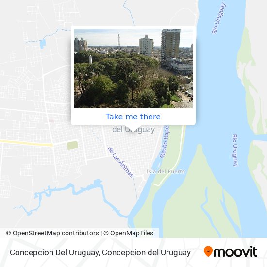 Mapa de Concepción Del Uruguay