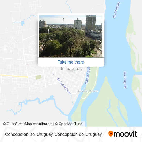 Mapa de Concepción Del Uruguay