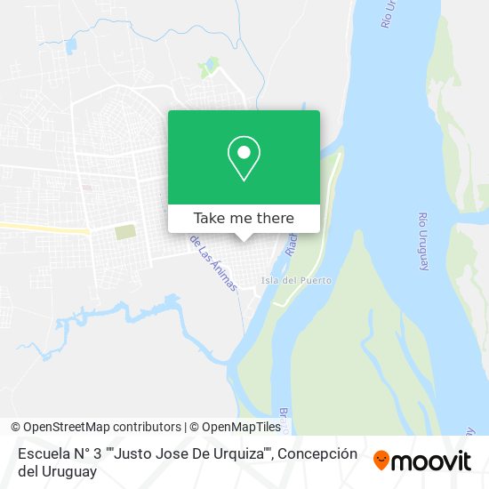 Mapa de Escuela N° 3 ""Justo Jose De Urquiza""