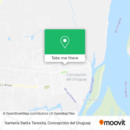 Santería Santa Teresita map