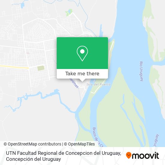 UTN Facultad Regional de Concepcion del Uruguay map