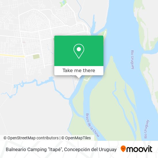 Balneario Camping "Itapé" map