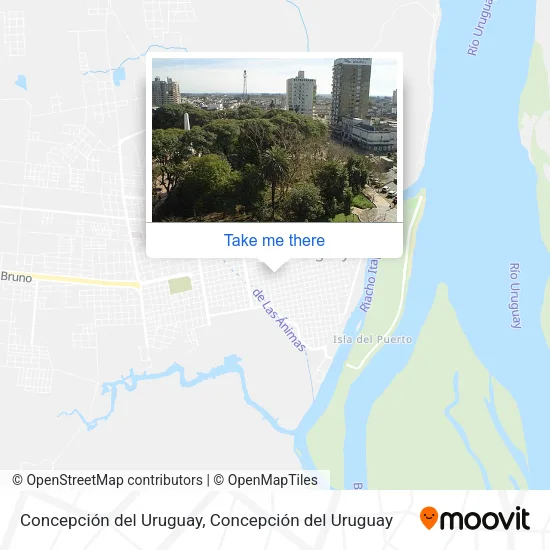 Mapa de Concepción del Uruguay