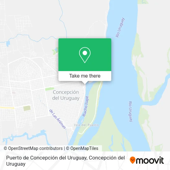 Mapa de Puerto de Concepción del Uruguay