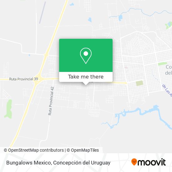 Mapa de Bungalows Mexico