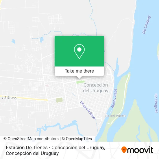 Mapa de Estacion De Trenes - Concepción del Uruguay