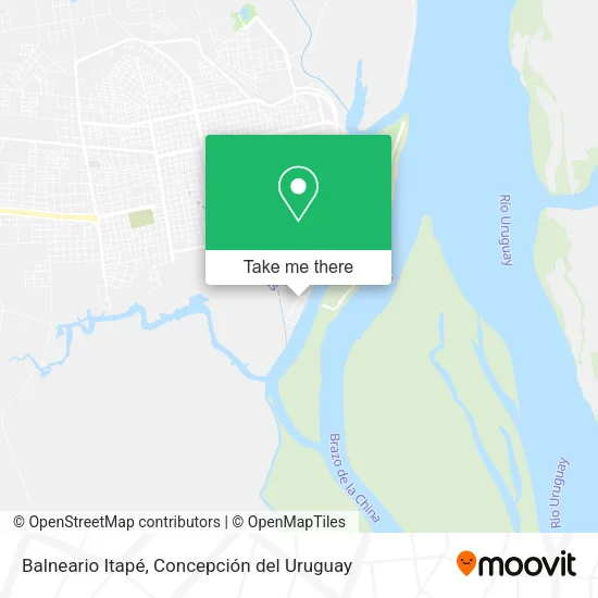 Mapa de Balneario Itapé