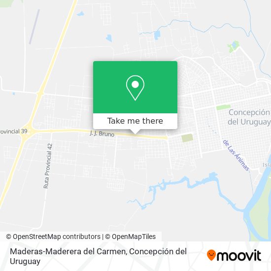 Maderas-Maderera del Carmen map
