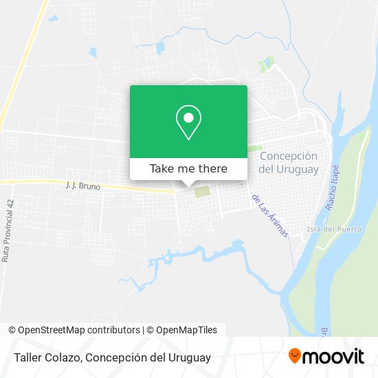 Taller Colazo map