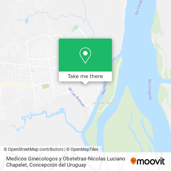 Medicos Ginecologos y Obstetras-Nicolas Luciano Chapelet map