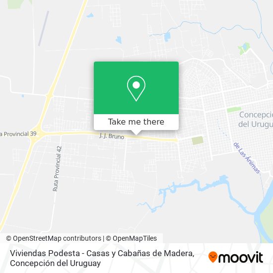 Viviendas Podesta - Casas y Cabañas de Madera map