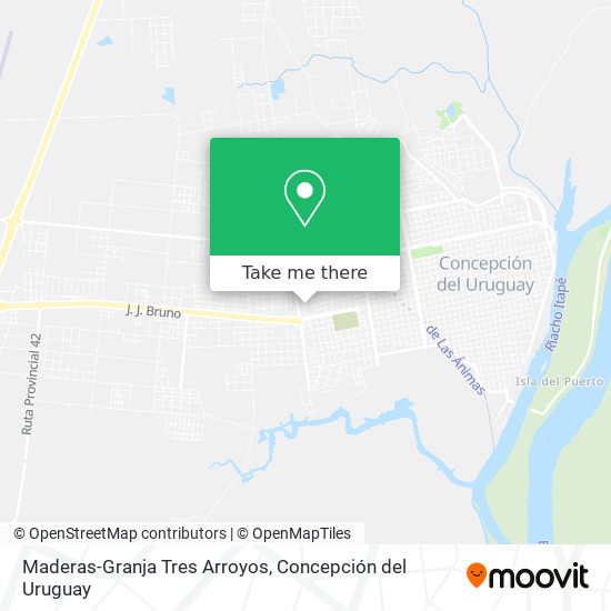 Maderas-Granja Tres Arroyos map