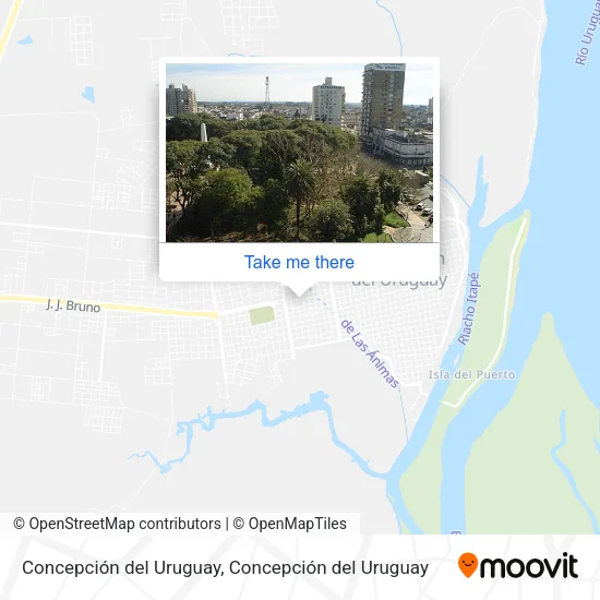 Mapa de Concepción del Uruguay