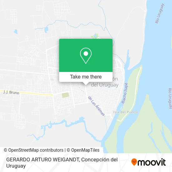 GERARDO ARTURO WEIGANDT map