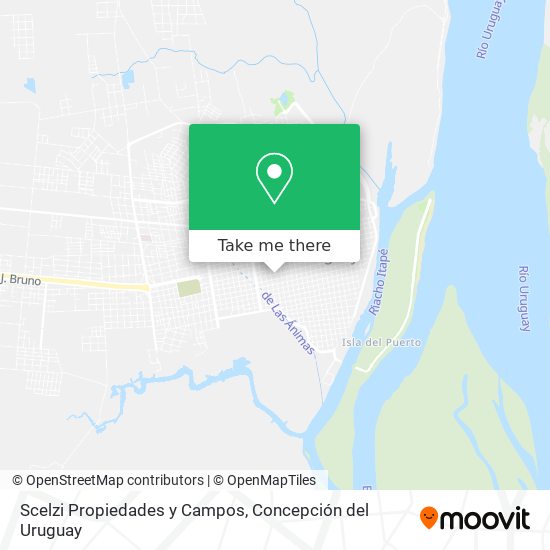 Mapa de Scelzi Propiedades y Campos