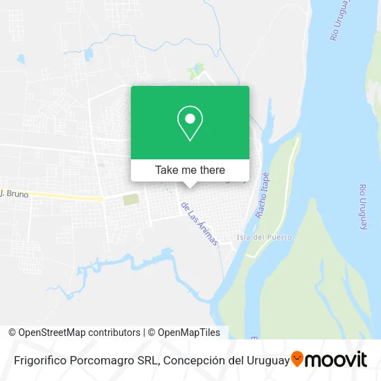 Mapa de Frigorifico Porcomagro SRL