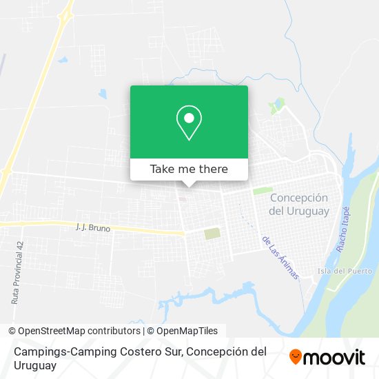 Campings-Camping Costero Sur map