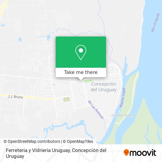 Ferreteria y Vidrieria Uruguay map