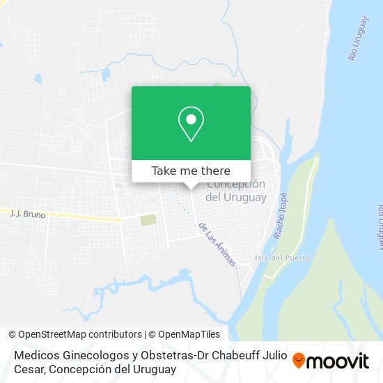 Medicos Ginecologos y Obstetras-Dr Chabeuff Julio Cesar map