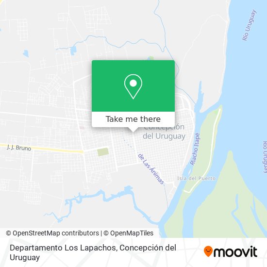 Mapa de Departamento Los Lapachos