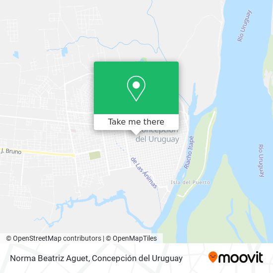 Norma Beatriz Aguet map