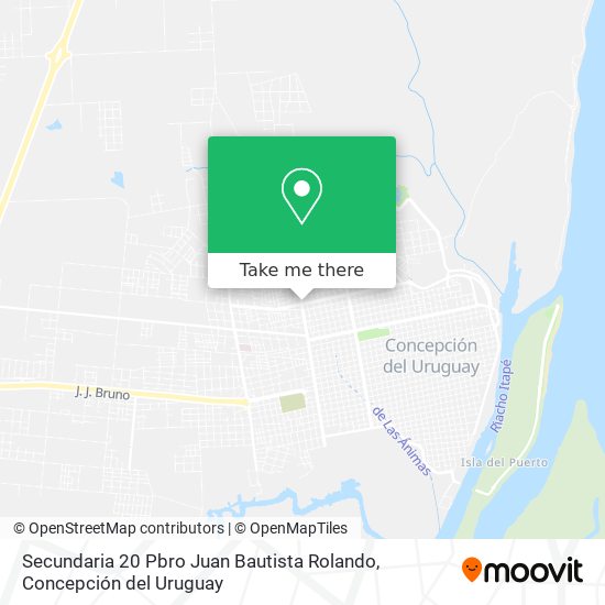 Mapa de Secundaria 20 Pbro Juan Bautista Rolando